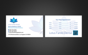 Business Card Design by Designs 2019 for Lotus Family Dental | Design: #12443143
