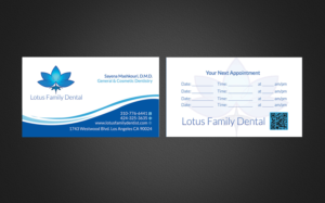 Business Card Design by Designs 2019 for Lotus Family Dental | Design: #12443145