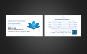 Business Card Design by Designs 2019 for Lotus Family Dental | Design: #12443281