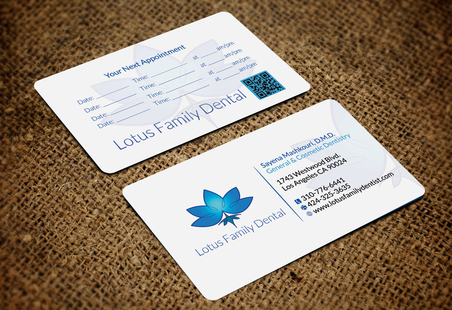 Business Card Design by Designs 2019 for Lotus Family Dental | Design #12452889