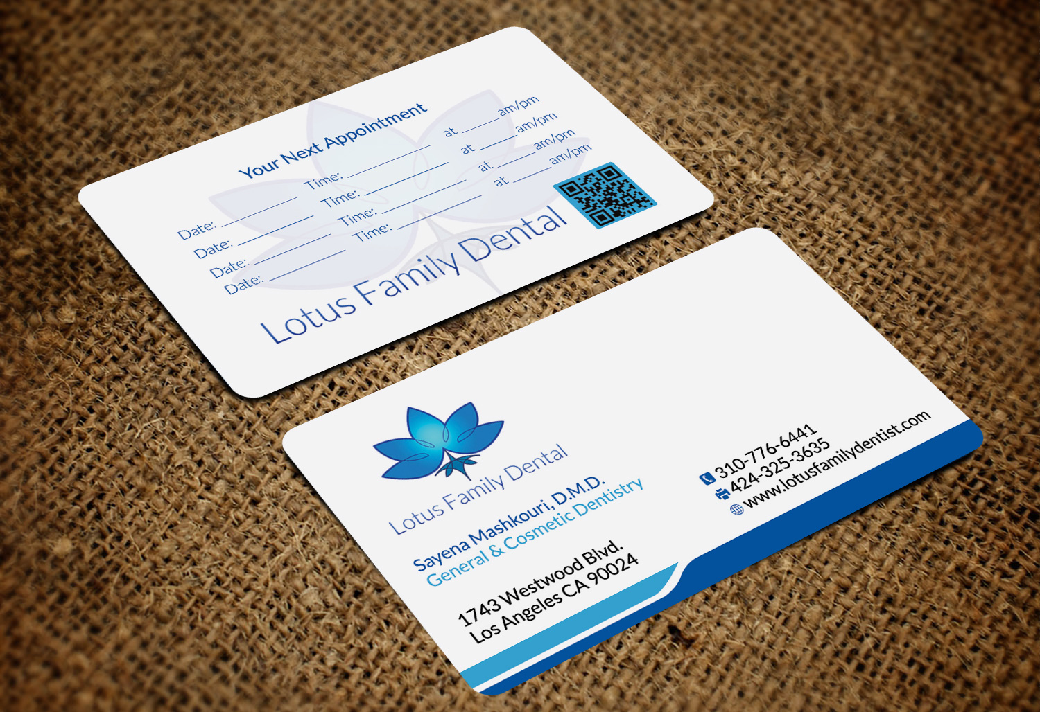 Business Card Design by Designs 2019 for Lotus Family Dental | Design #12452890