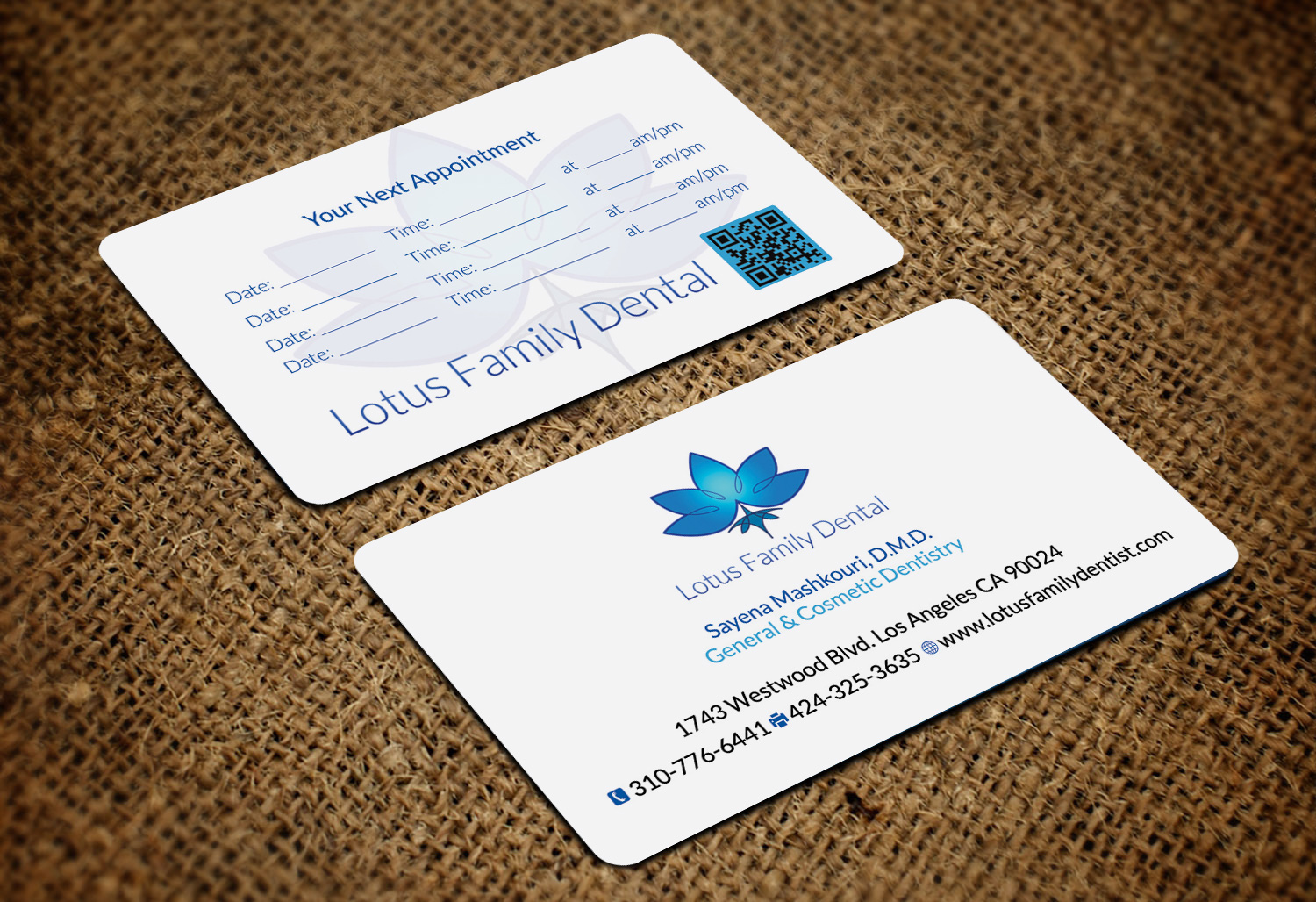 Business Card Design by Designs 2019 for Lotus Family Dental | Design #12453224