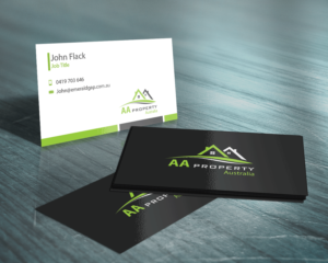 Business Card Design by Riz' for AA Property Australia Pty Ltd | Design #12433169