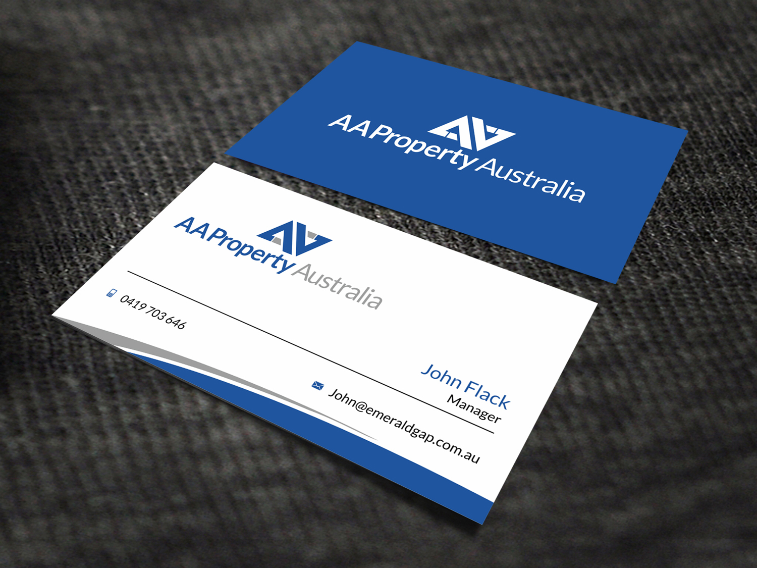 Business Card Design by SKYdesign for AA Property Australia Pty Ltd | Design #12427051