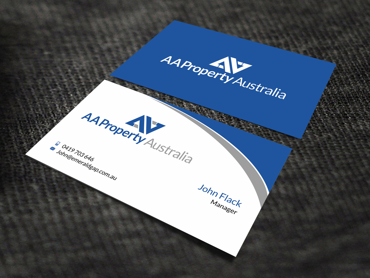 Design de Carte de Visite par SKYdesign pour AA Property Australia Pty Ltd | Design #12427062