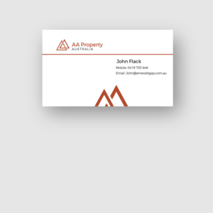 Design de Carte de Visite par huynhtienvn pour AA Property Australia Pty Ltd | Design : #12453116