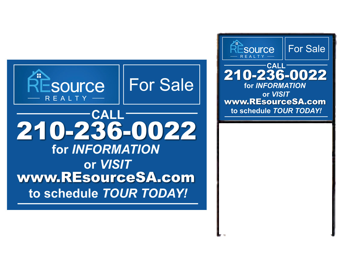 Signage Design by Soula Vetter for REsource Realty | Design #2408648
