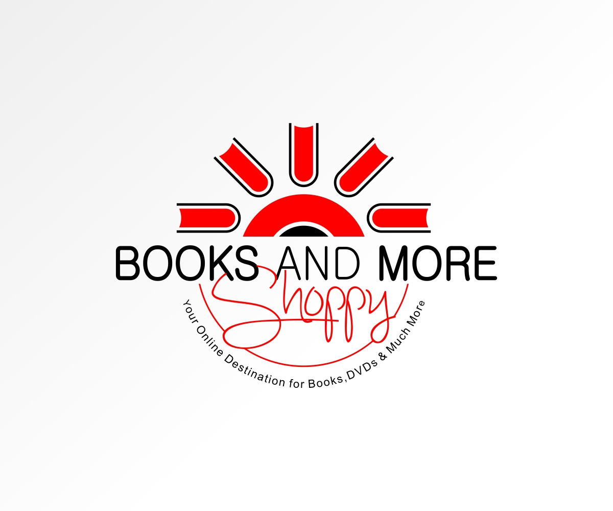 Logo Design by  workingad for www.booksnmoreshoppy.com | Design #2411870