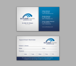 Design de Carte de Visite par WebixBD pour Outlook Vision | Design : #12436651