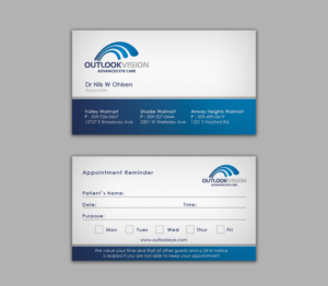 Design de Carte de Visite par WebixBD pour Outlook Vision | Design : #12436690