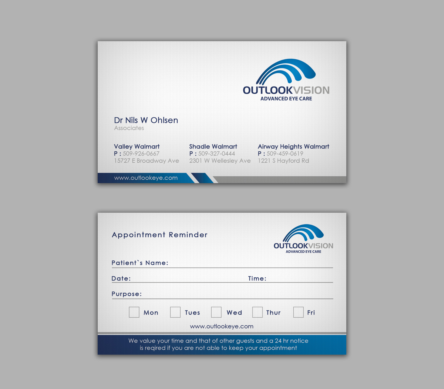 Visitenkarten-Design von WebixBD für Outlook Vision | Design #12436743