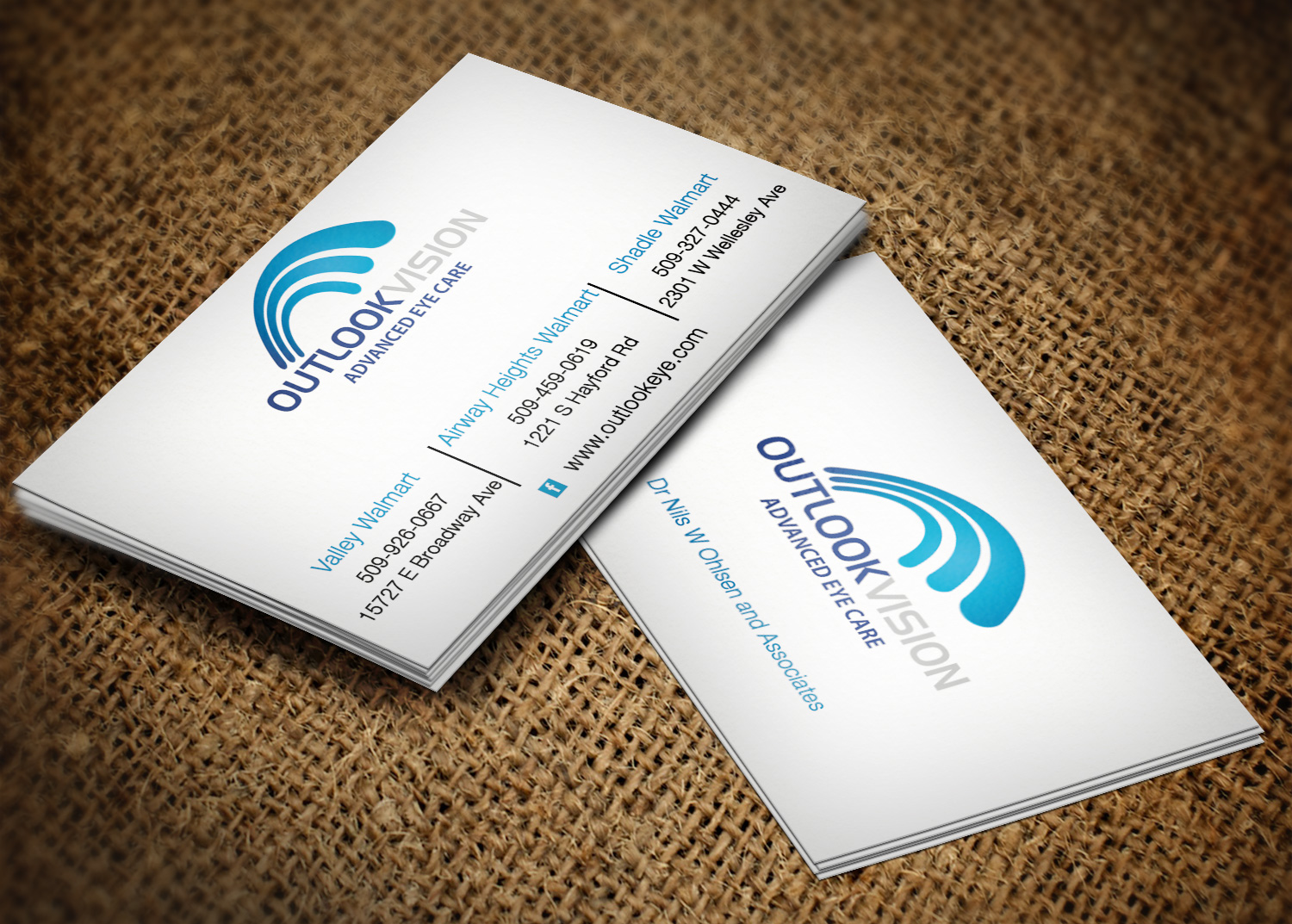 Design de Carte de Visite par Lanka Ama pour Outlook Vision | Design #12435537