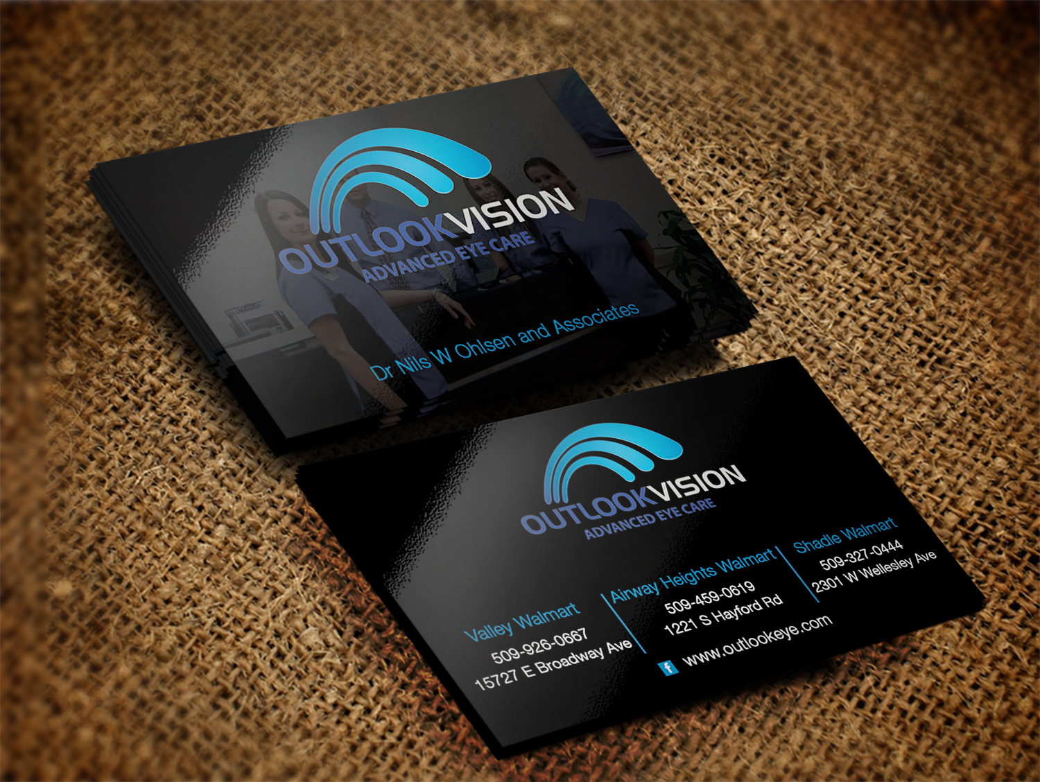 Design de Carte de Visite par Lanka Ama pour Outlook Vision | Design #12435539