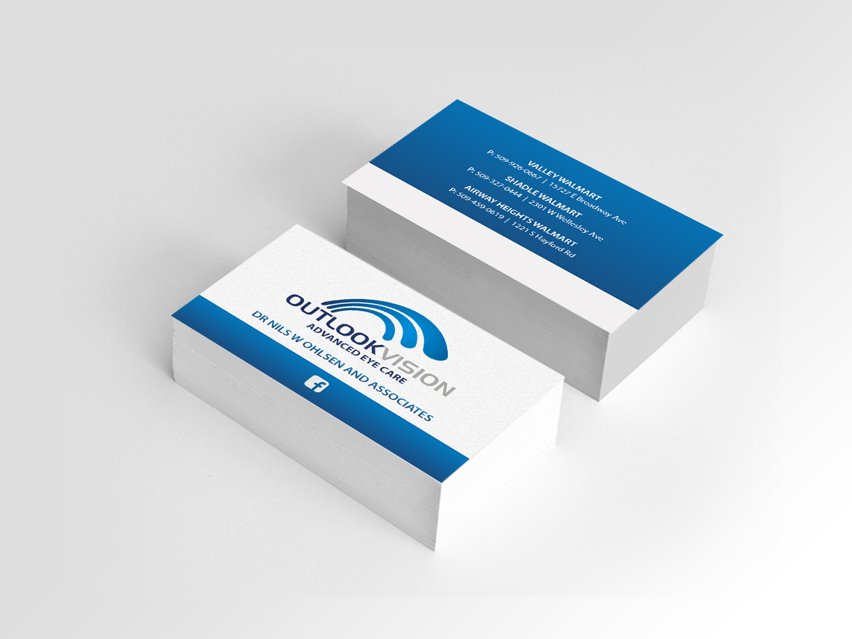 Business Card Design by Creations Box 2015 for Outlook Vision | Design #12437012