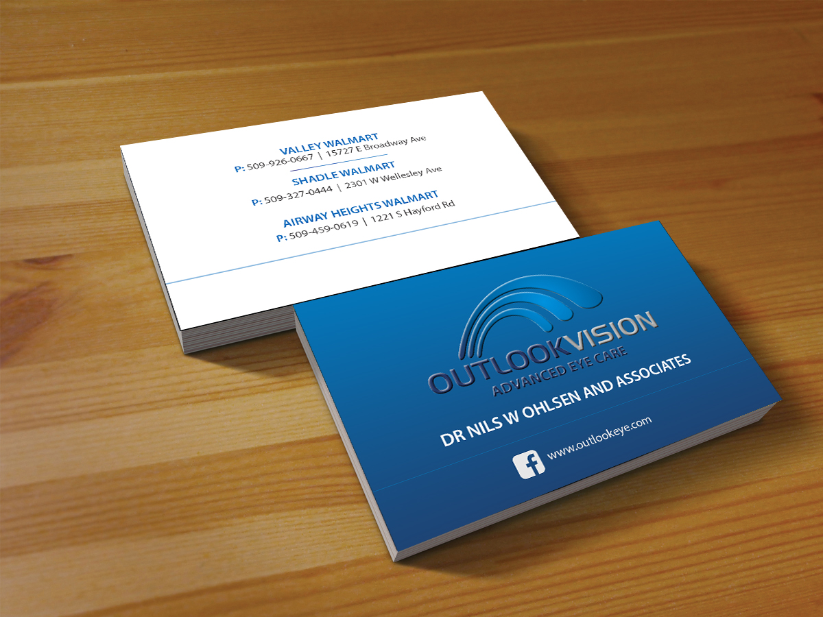 Business Card Design by Creations Box 2015 for Outlook Vision | Design: #12437014
