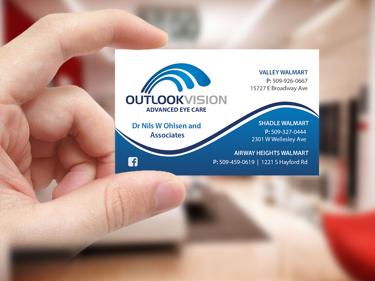 Business Card Design by Creations Box 2015 for Outlook Vision | Design #12437016