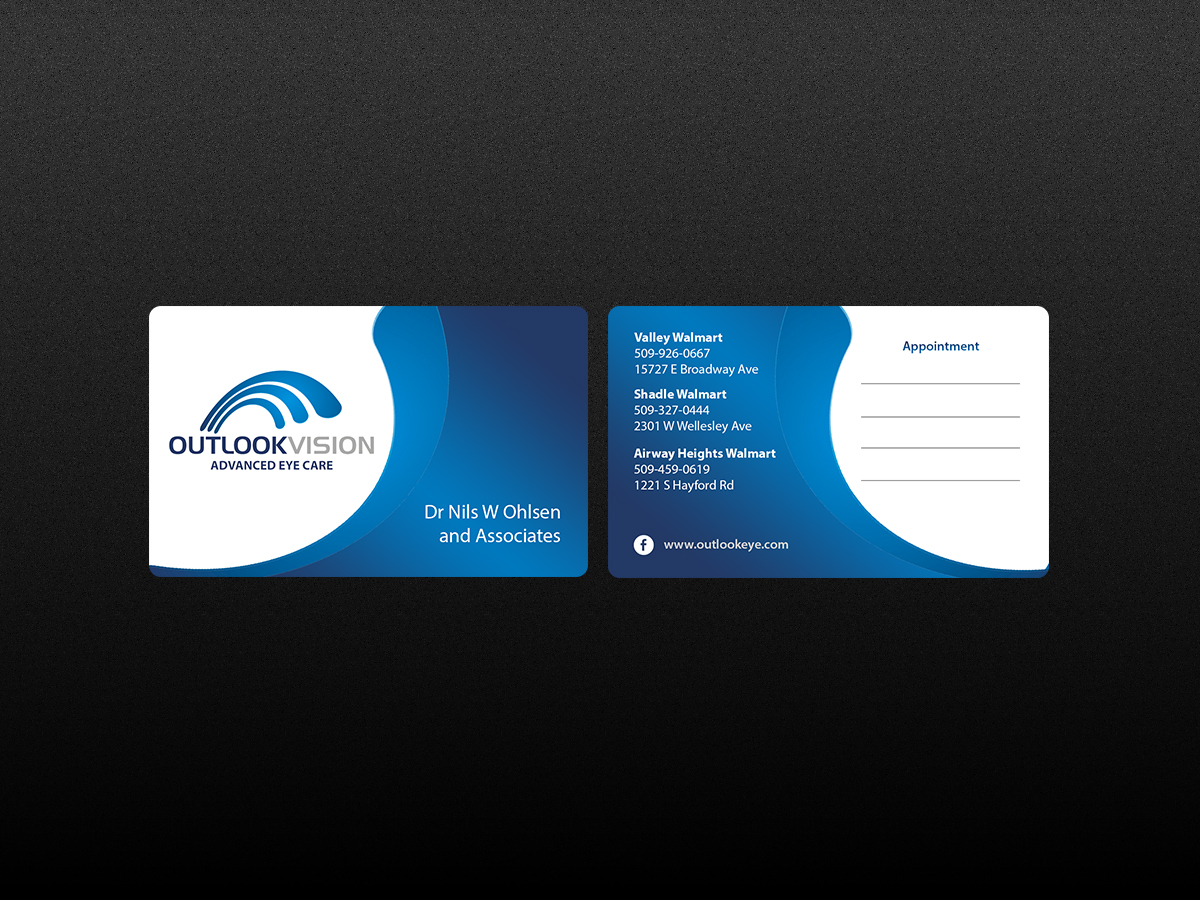 Design de Carte de Visite par Creations Box 2015 pour Outlook Vision | Design #12437019