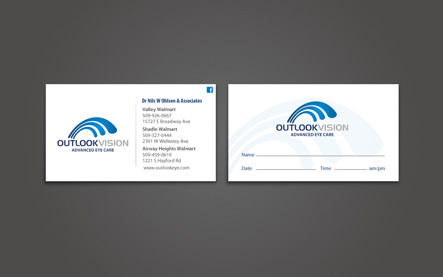 Diseño de Tarjeta de Presentación por chandrayaan.creative para Outlook Vision | Diseño #12430459