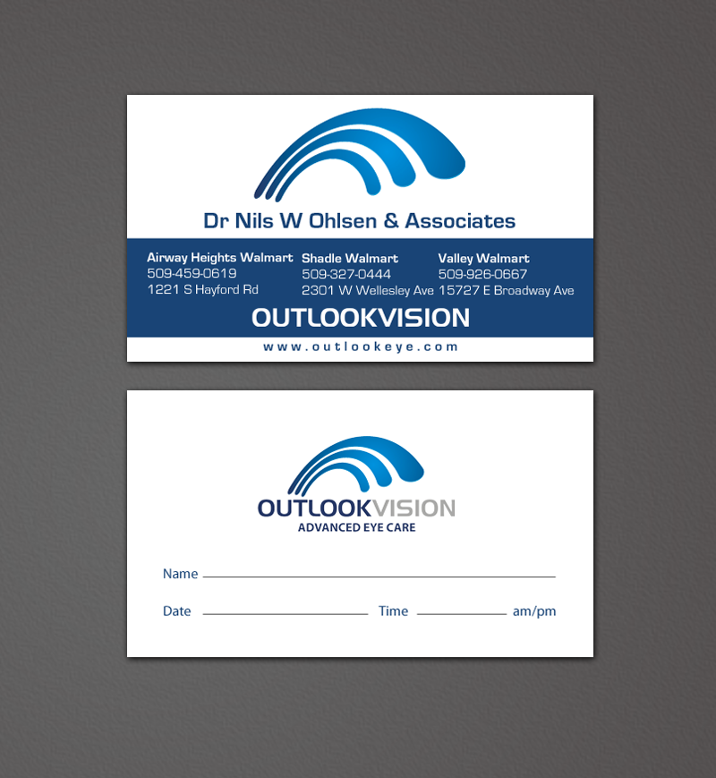 Business Card Design by chandrayaan.creative for Outlook Vision | Design #12430464
