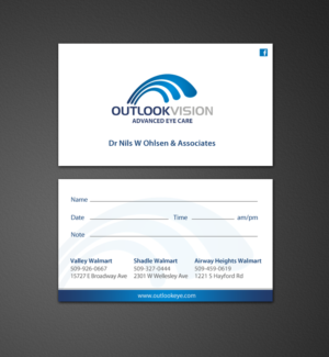 Design de Carte de Visite par chandrayaan.creative pour Outlook Vision | Design : #12430466