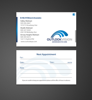 Design de Carte de Visite par chandrayaan.creative pour Outlook Vision | Design : #12430467