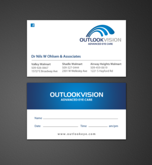 Visitenkarten-Design von chandrayaan.creative für Outlook Vision | Design: #12431283