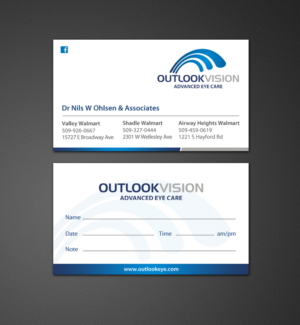 Visitenkarten-Design von chandrayaan.creative für Outlook Vision | Design: #12431285
