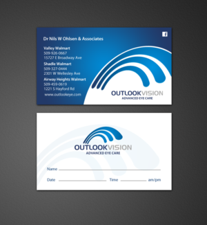 Visitenkarten-Design von chandrayaan.creative für Outlook Vision | Design: #12431286