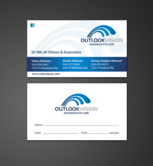 Visitenkarten-Design von chandrayaan.creative für Outlook Vision | Design: #12431288