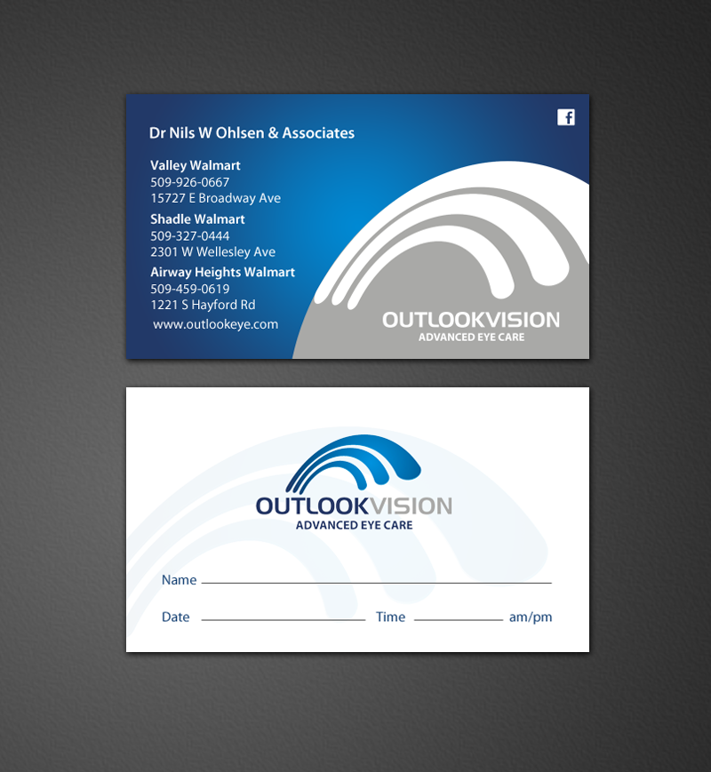 Design de Carte de Visite par chandrayaan.creative pour Outlook Vision | Design #12431289