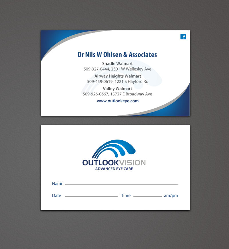 Business Card Design by chandrayaan.creative for Outlook Vision | Design #12431291