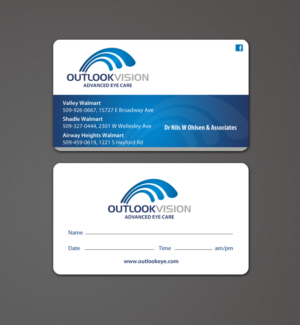 Visitenkarten-Design von chandrayaan.creative für Outlook Vision | Design: #12431292