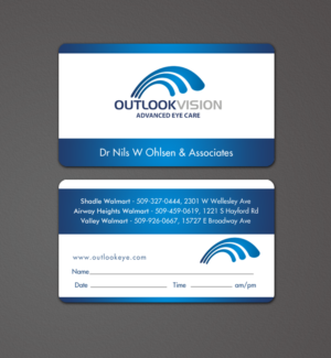 Diseño de Tarjeta de Presentación por chandrayaan.creative para Outlook Vision | Diseño: #12431917