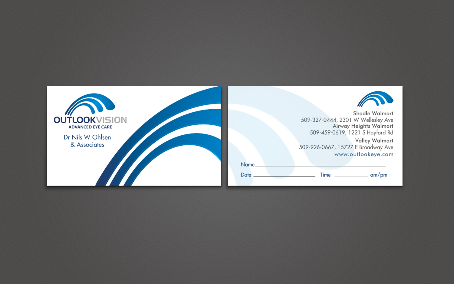 Business Card Design by chandrayaan.creative for Outlook Vision | Design #12431918