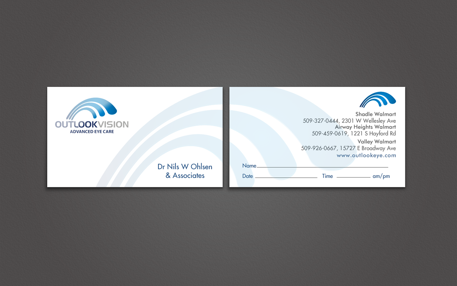 Design de Carte de Visite par chandrayaan.creative pour Outlook Vision | Design #12431919