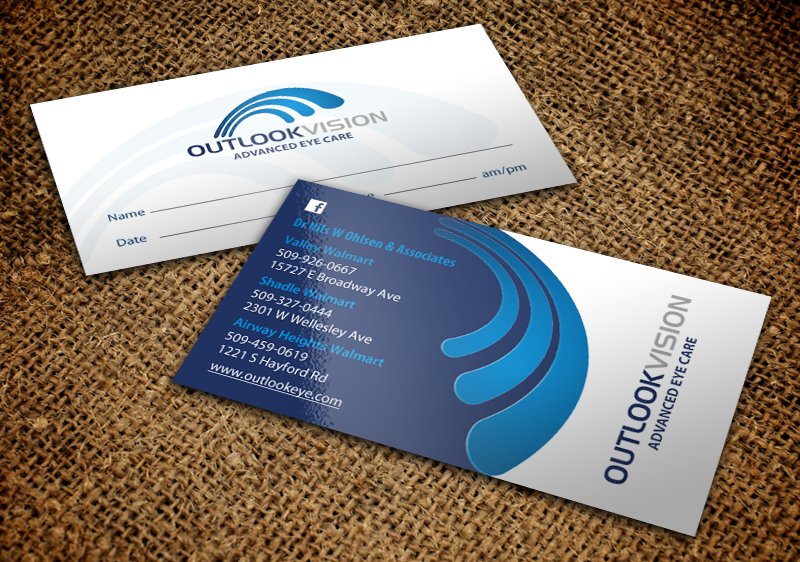 Visitenkarten-Design von chandrayaan.creative für Outlook Vision | Design #12431955