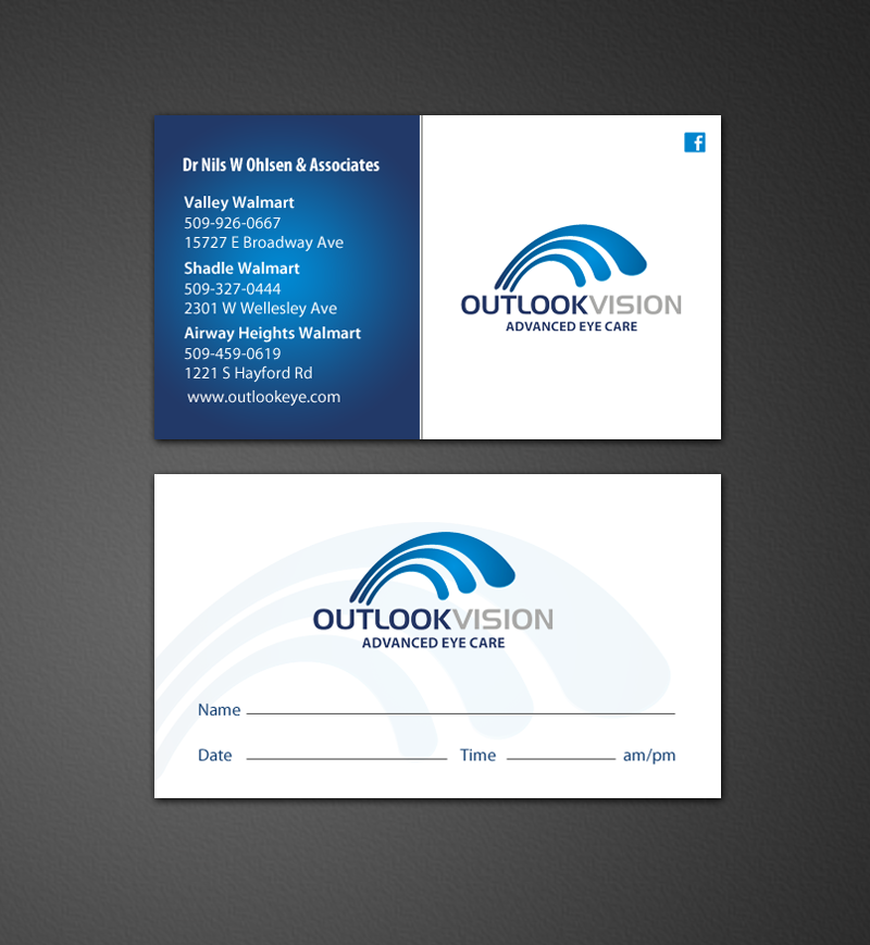 Design de Carte de Visite par chandrayaan.creative pour Outlook Vision | Design #12431956