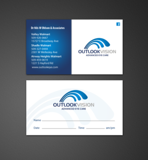 Visitenkarten-Design von chandrayaan.creative für Outlook Vision | Design: #12431956