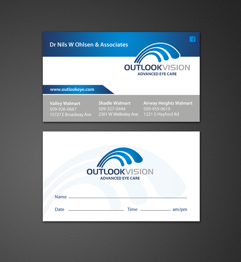 Design de Carte de Visite par chandrayaan.creative pour Outlook Vision | Design #12431957