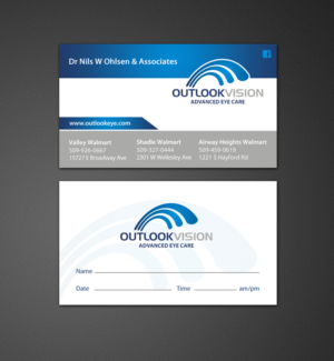 Visitenkarten-Design von chandrayaan.creative für Outlook Vision | Design: #12431957