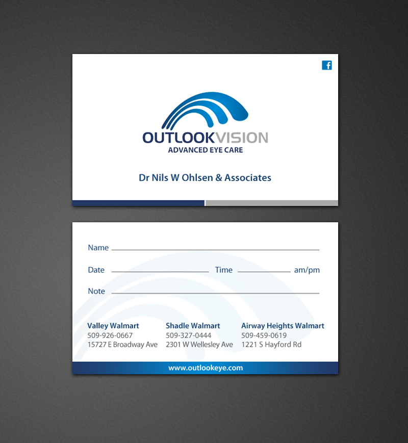 Business Card Design by chandrayaan.creative for Outlook Vision | Design #12431959