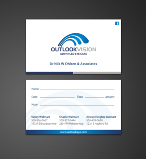 Design de Carte de Visite par chandrayaan.creative pour Outlook Vision | Design : #12431959