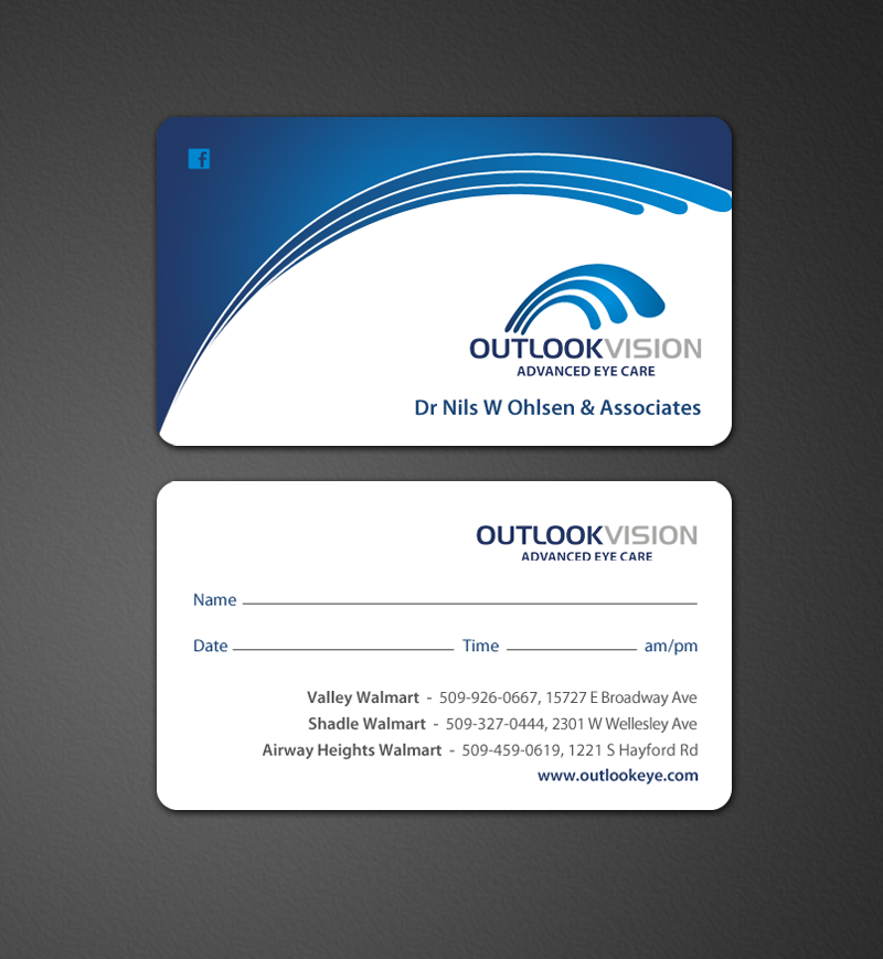 Business Card Design by chandrayaan.creative for Outlook Vision | Design #12432768