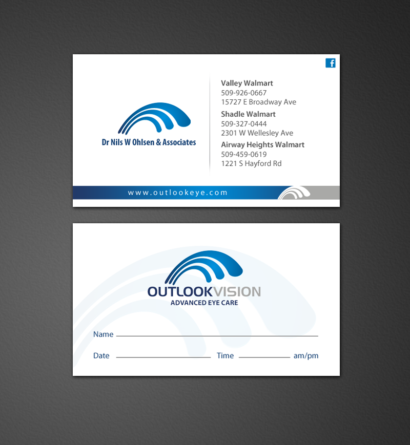 Business Card Design by chandrayaan.creative for Outlook Vision | Design #12432770