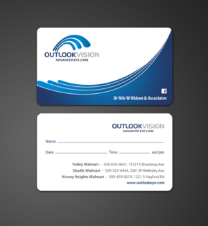 Design de Carte de Visite par chandrayaan.creative pour Outlook Vision | Design : #12432771