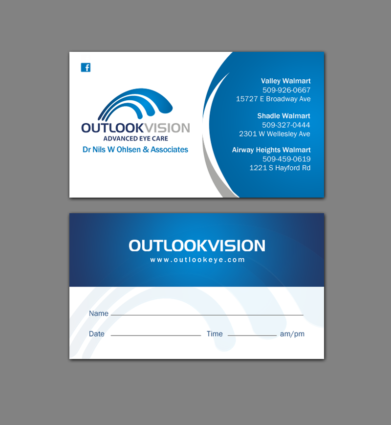 Design de Carte de Visite par chandrayaan.creative pour Outlook Vision | Design #12444985