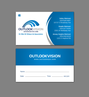Design de Carte de Visite par chandrayaan.creative pour Outlook Vision | Design : #12444986