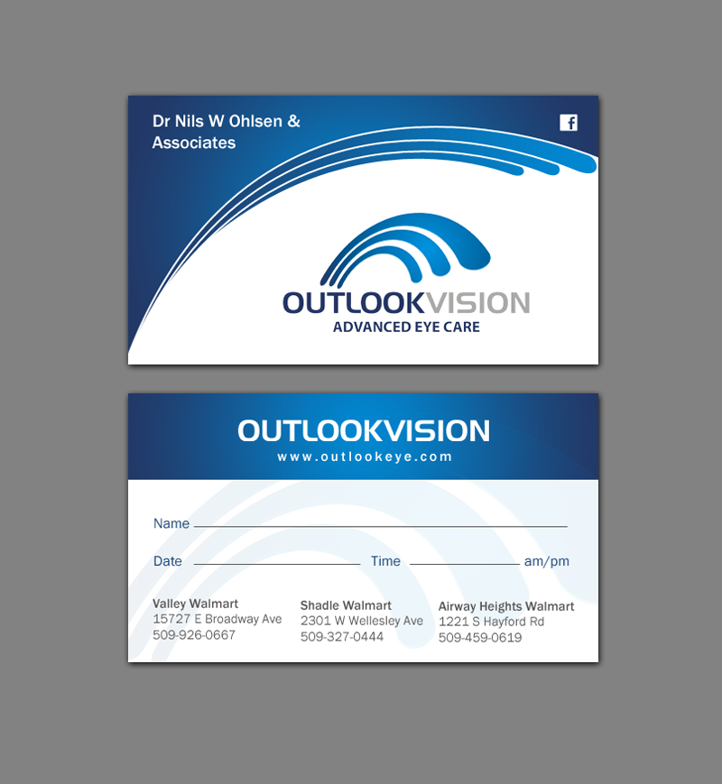 Design de Carte de Visite par chandrayaan.creative pour Outlook Vision | Design #12444990