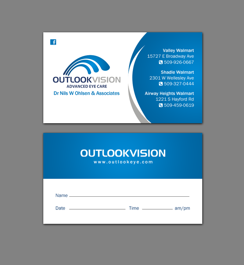 Design de Carte de Visite par chandrayaan.creative pour Outlook Vision | Design #12444991