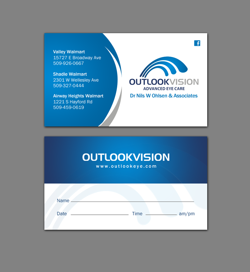 Design de Carte de Visite par chandrayaan.creative pour Outlook Vision | Design #12444993